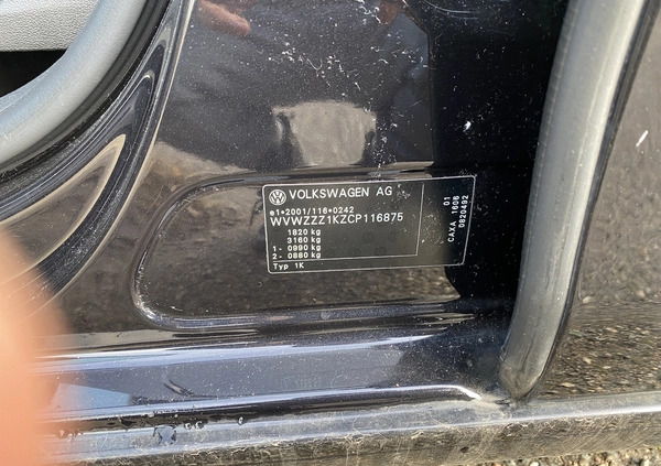 Volkswagen Golf cena 36999 przebieg: 90400, rok produkcji 2012 z Frampol małe 154